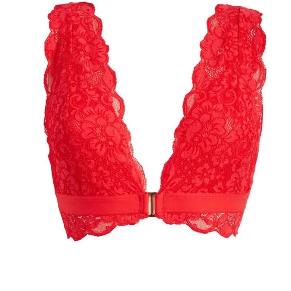 Free People -We are HAH -Got Ur Back Bra in Siren Red Size M - Picture 4 of 6